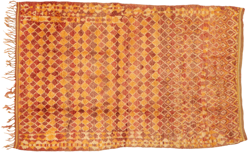 6'10" x 10'4" Vintage Moroccan Rug