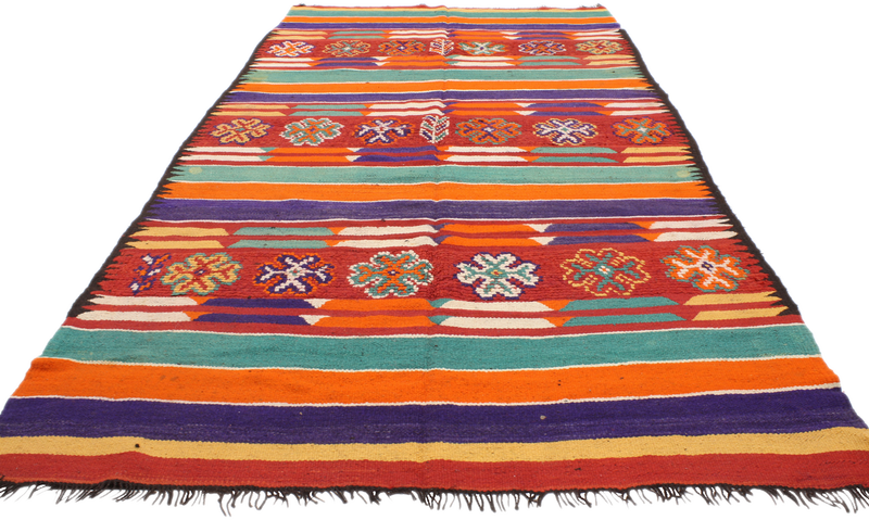 6' x 11'5" Vintage Moroccan Kilim