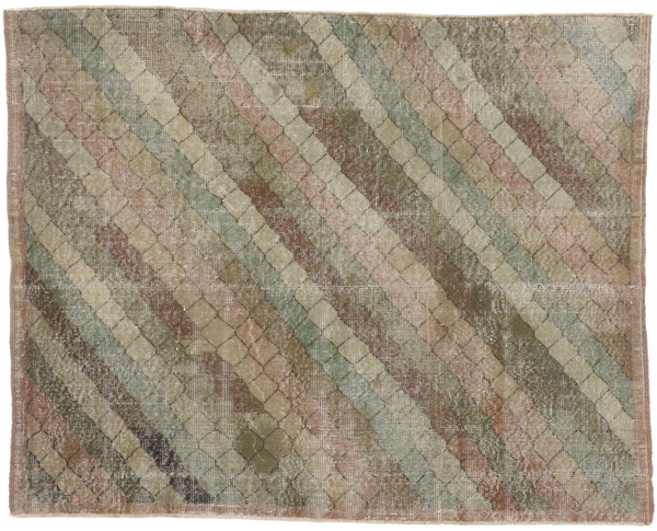 4'4 X 5'6 Zeki Muren Vintage Sivas Rug