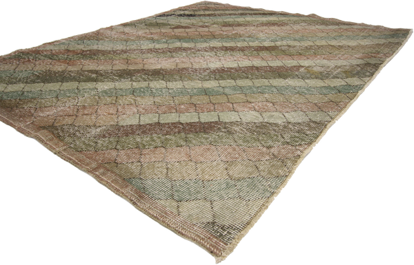 4'4 X 5'6 Zeki Muren Vintage Sivas Rug