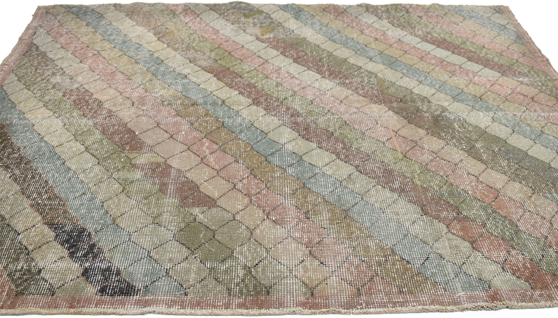 4'4 X 5'6 Zeki Muren Vintage Sivas Rug