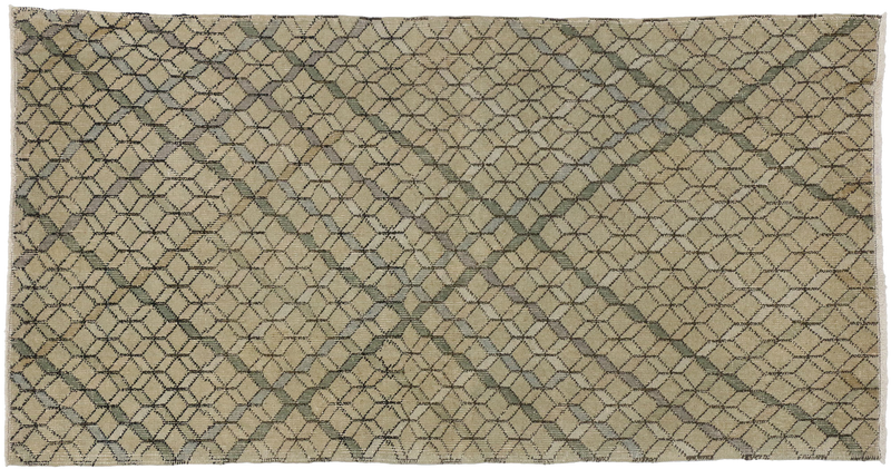 3'11" X 5'11" Vintage Distressed Sivas Rug
