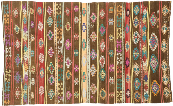 6'10" x 11' Vintage Kilim Rug