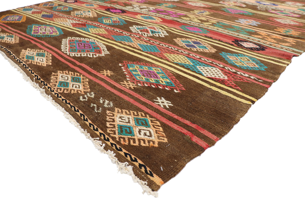6'10" x 11' Vintage Kilim Rug