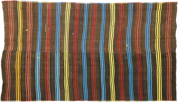 7' X 12'1" Vintage Kilim Rug