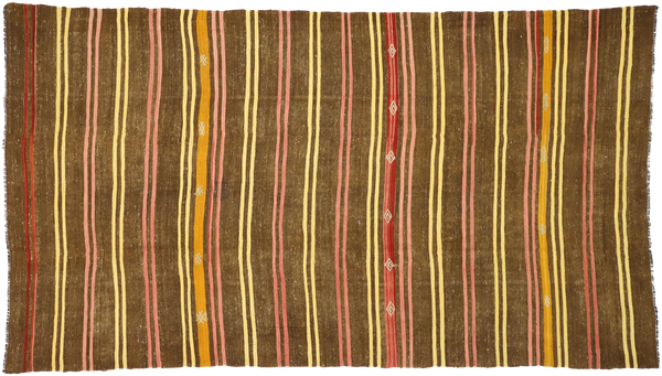 7'6" x 13'3" Vintage Kilim Rug