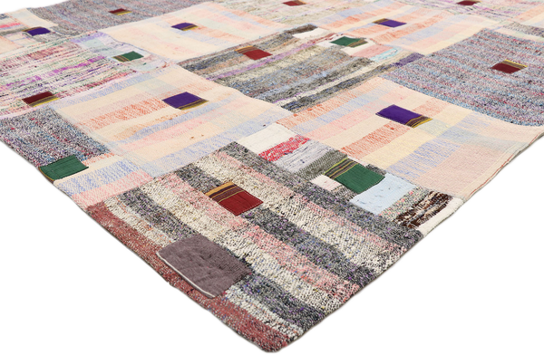 6 x 6 Vintage Patchwork Kilim Rug