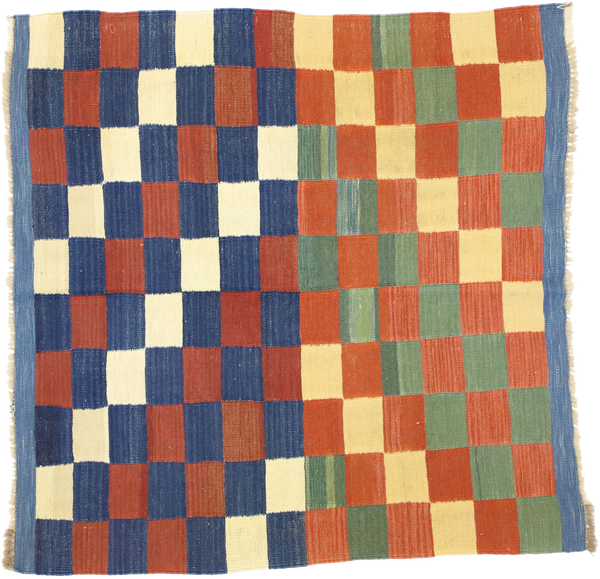 3'7" x 3'7" Vintage Kilim Rug