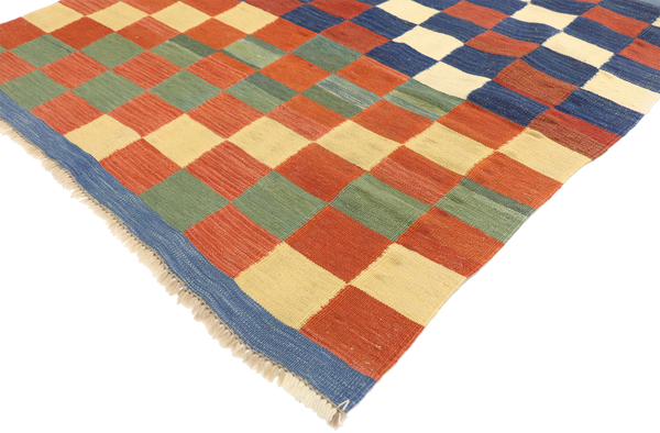 3'7" x 3'7" Vintage Kilim Rug