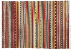 4'7" x 6'5" Vintage Kilim Rug