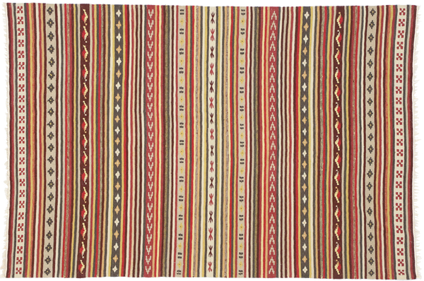 4'6" x 6'8" Vintage Kilim Rug