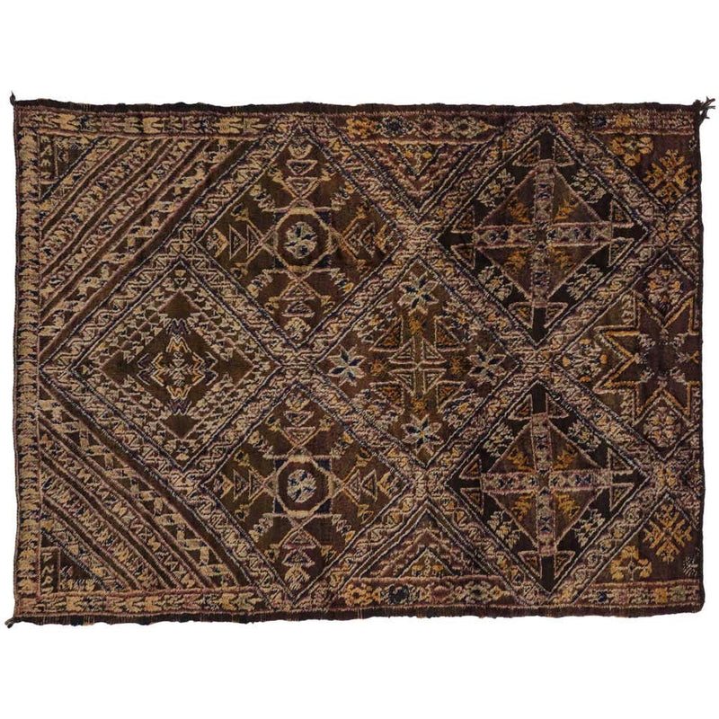 6'1" x 8'2" Vintage Moroccan Rug
