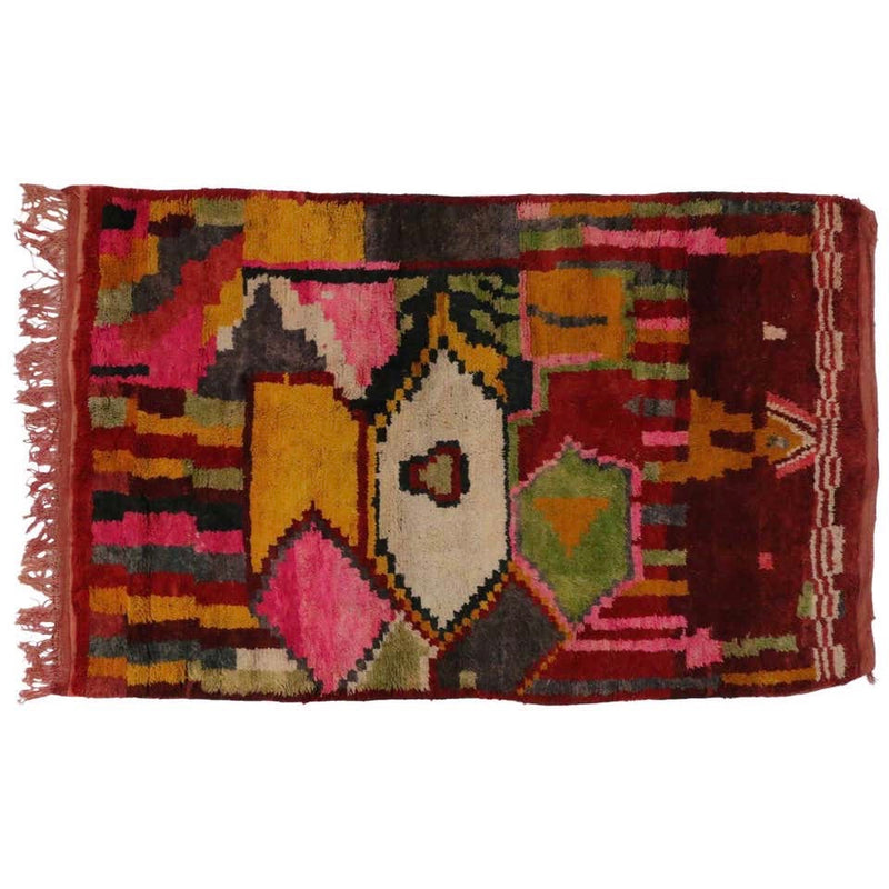 5'3" x 8'1" Vintage Moroccan Rug