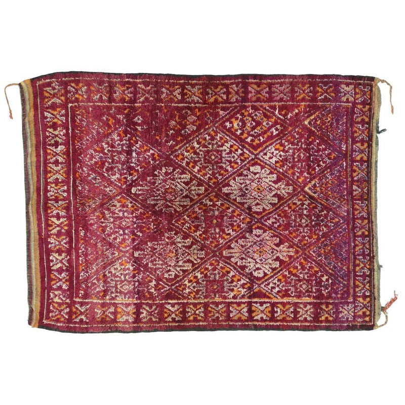 6’2” x 8’ Vintage Moroccan Rug